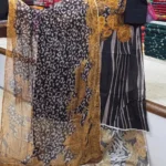 এক্সক্লুসিভ জর্জেট ওড়নার আনস্টিচ ড্রেস