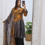 এক্সক্লুসিভ জর্জেট ওড়নার আনস্টিচ ড্রেস