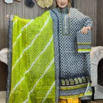 এক্সক্লুসিভ জর্জেট ওড়নার আনস্টিচ ড্রেস