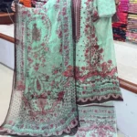 এক্সক্লুসিভ জর্জেট ওড়নার আনস্টিচ ড্রেস
