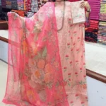 এক্সক্লুসিভ জর্জেট ওড়নার আনস্টিচ ড্রেস
